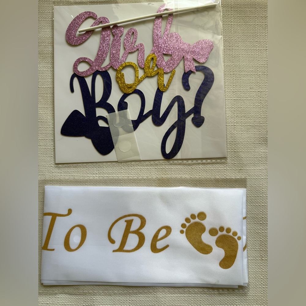 Gender Reveal Party Decoration Set